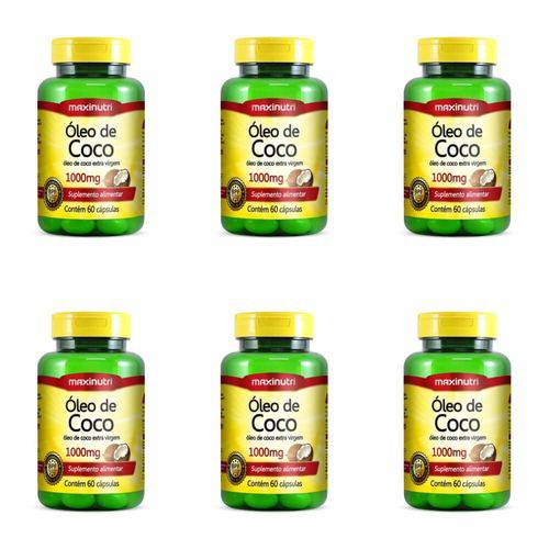 Maxinutri Óleo de Coco Extra Virgem 1000mg C/60 (kit C/06)