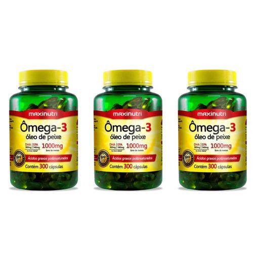 Maxinutri Omega 3 1g C/300 (kit C/03)