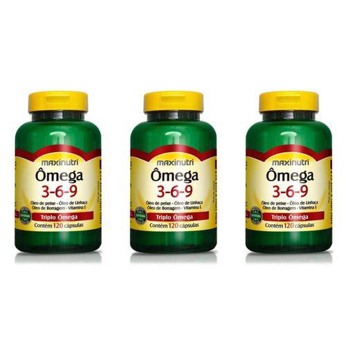 Maxinutri Omega 3/6/9 Triplo 1g C/120 (kit C/03)