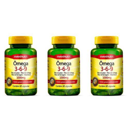 Maxinutri Omega 3/6/9 Triplo 1g C/60 (kit C/03)