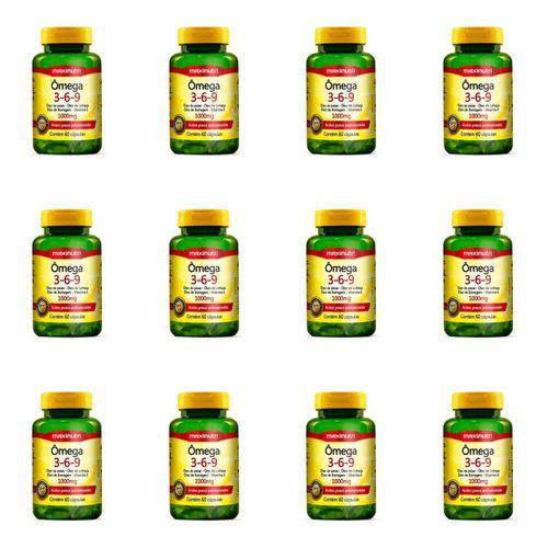 Maxinutri Omega 3/6/9 Triplo 1g C/60 (kit C/12)