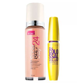 Maybelline Kit - Super Stay 24H Nude Light + The Colossal Volum' Express Maybelline Kit