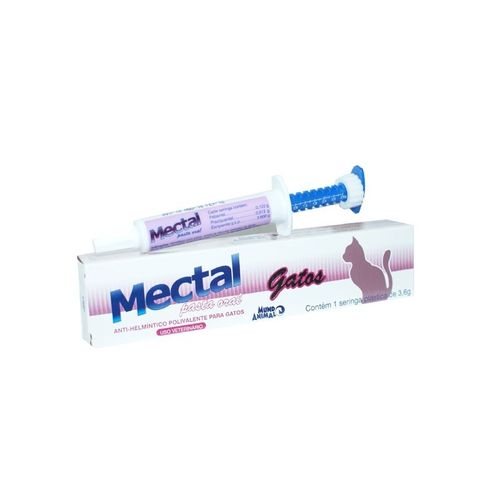 Mectal Gatos Pasta Oral – 3,6g _ Seringa Mundo Animal 3,6g