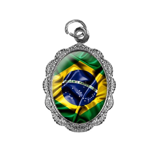 Medalha de Alumínio Bandeira Brasil - Modelo 1 | SJO Artigos Religiosos