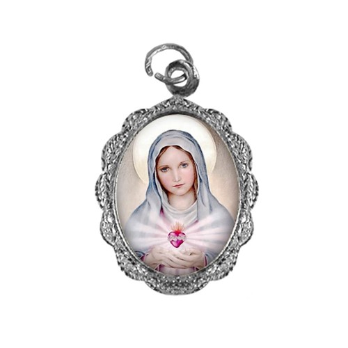 Medalha de Alumínio - Nossa Senhora da Chama de Amor | SJO Artigos Religiosos