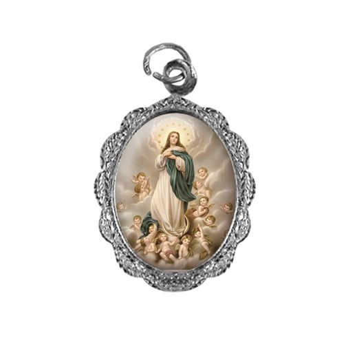 Medalha de Alumínio - Nossa Senhora da Imaculada Conceição - Mod. 02 | SJO Artigos Religiosos