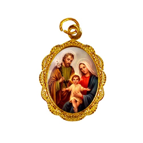 Medalha de Alumínio - Sagrada Família - Mod. 03 | SJO Artigos Religiosos