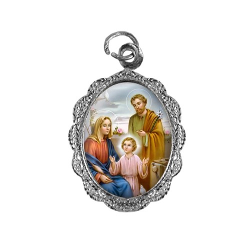 Medalha de Alumínio - Sagrada Família - Mod. 02 | SJO Artigos Religiosos