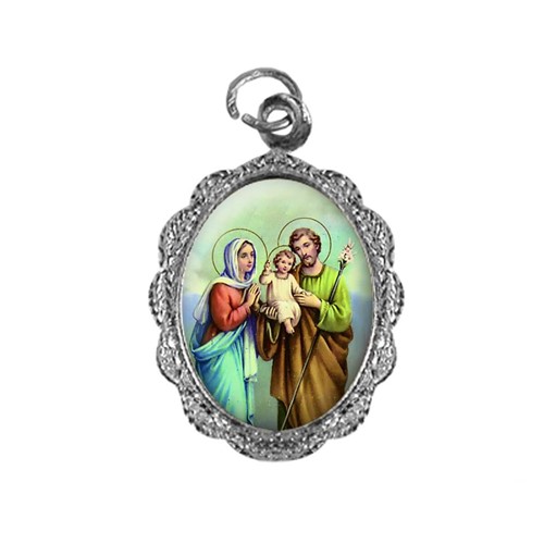 Medalha de Alumínio - Sagrada Família - Mod. 01 | SJO Artigos Religiosos
