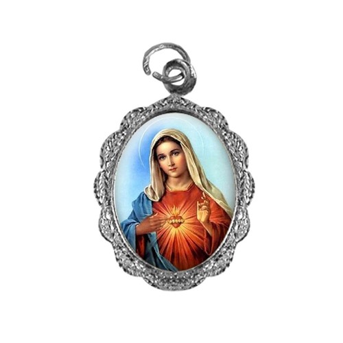 Medalha de Alumínio - Sagrado Coração de Maria - Mod. 1 | SJO Artigos Religiosos