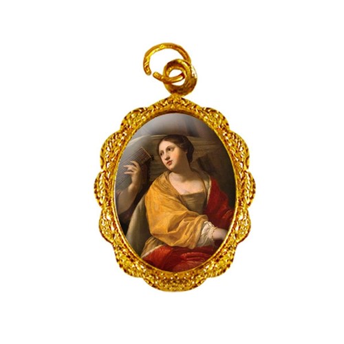 Medalha de Alumínio - Santa Cecília | SJO Artigos Religiosos