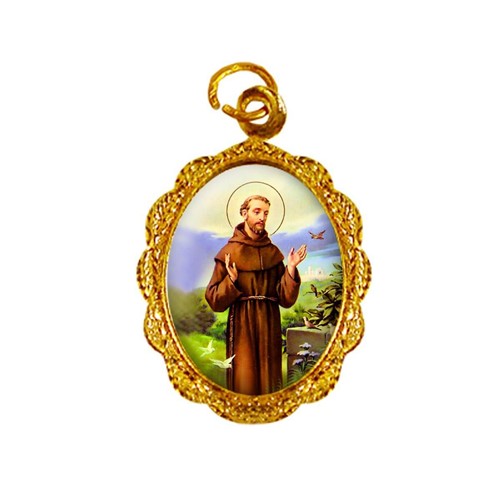 Medalha de Alumínio - São Francisco de Assis | SJO Artigos Religiosos
