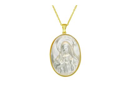 Medalha de Madre Pérola Sagrado Coração de Maria