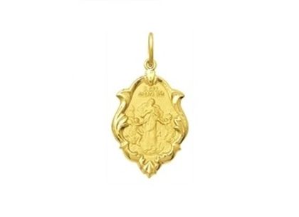 Medalha Nossa Senhora Desatadora dos Nós Ornato 1,0cm Ouro Amarelo
