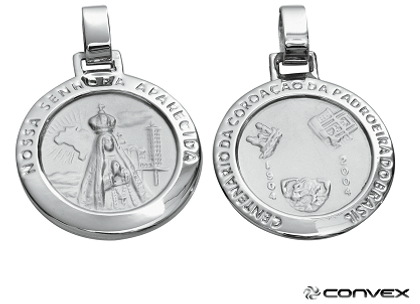 Medalha Nossa Senhora em Prata 3cm