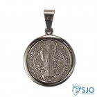Medalha Redonda de Inox de São Bento | SJO Artigos Religiosos