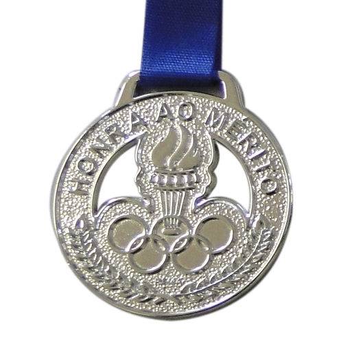 Medalha Rema Grande Prata (contém 05unids) 49mm