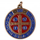 Medalhão Folheado Alto Relevo São Bento | SJO Artigos Religiosos