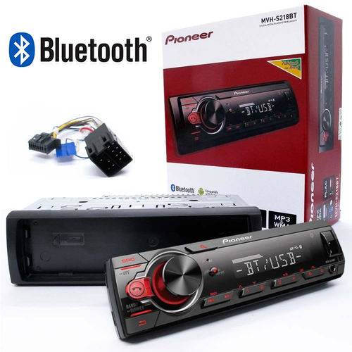Media Receiver Pioneer Bluetooth Mvhs218bt Radio Mp3 Player