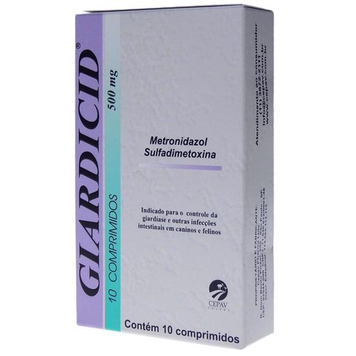 Medicamento Cepav Giardicid 500mg 10 Comprimidos