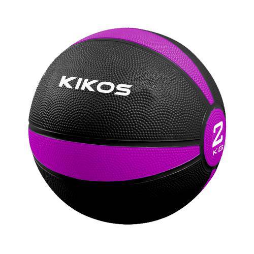 Medicine Ball Kikos 2kg - Preto e Roxo