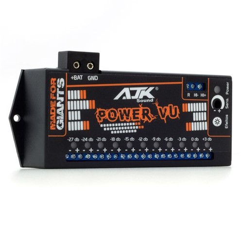 Medidor de Audio AJK Power VU com 10 Efeitos 11 Saídas para 55 Faróis LED