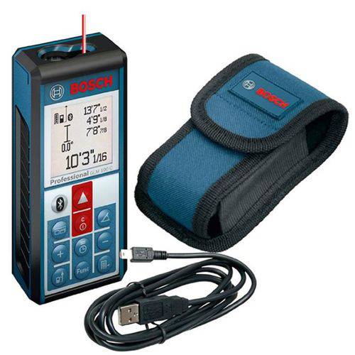 Medidor de Distância à Laser GLM-100 C Profissional com Função Bluetooth BOSCH
