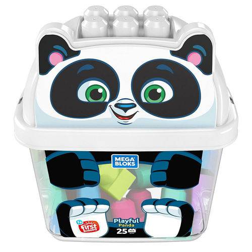 Mega Bloks Balde de Animais Panda - Mattel