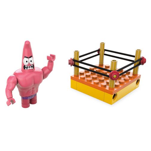 Mega Bloks Bob Esponja - Patrick Wrestling Louco - Mattel