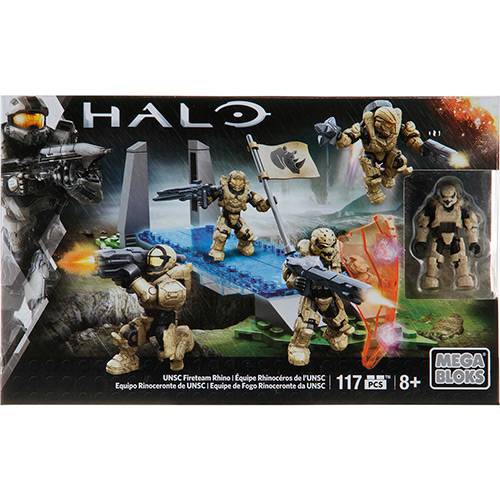 Mega Bloks Halo Equipe de Fogo Rinoceronte da UNSC - Mattel