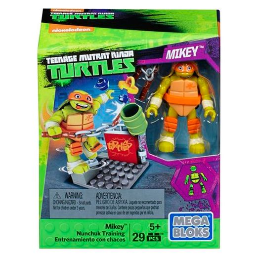 Mega Bloks Mikey Treino Nunchuk Tartarugas Ninjas - Mattel