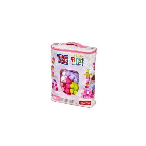Mega Bloks Sacola Rosa 60 Peças - Mattel