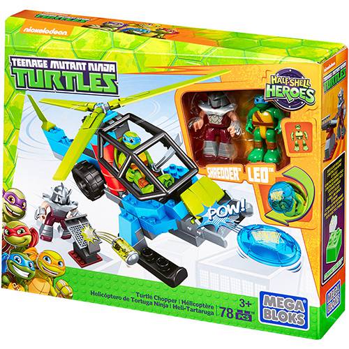 Mega Bloks Tartarugas Ninja JR Helicóptero - Mattel