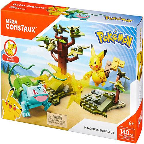 Mega Construx Pokémon Batalha Pikachu Vs Bulbasaur - Mattel