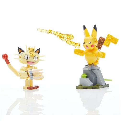 Mega Construx - Pokémon - Pikachu Vs Meowth - 70 Peças - Mattel Mega Construx Meu Malvado Favorito 3 Carro do Gru - Mattel
