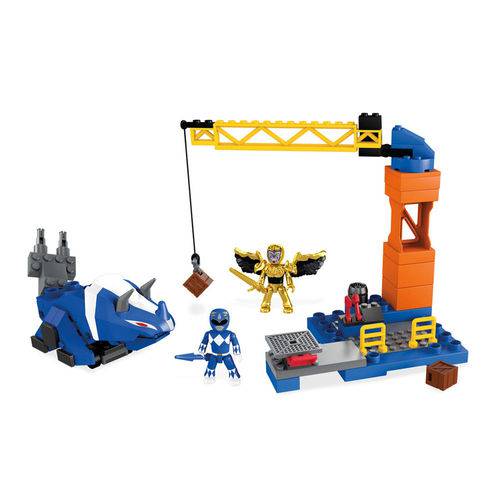 Mega Construx Power Rangers - Batalha do Ranger Azul - Mattel