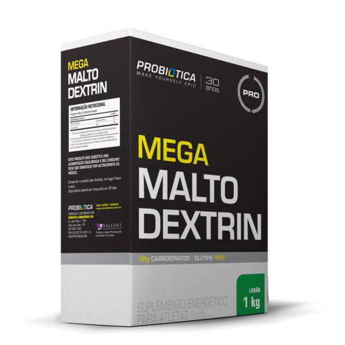 Mega Malto Dextrin - 1000g - Probiótica - Sabor Limão