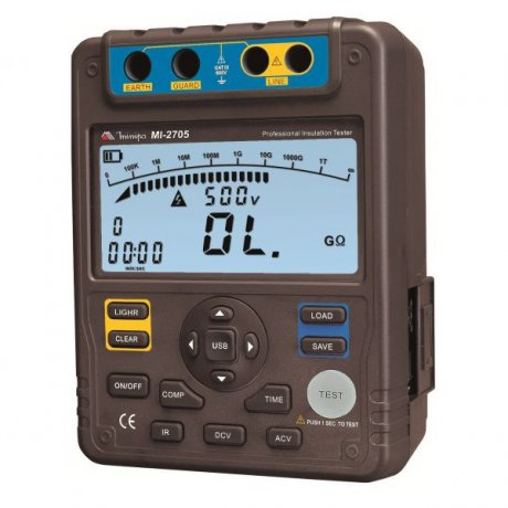 Megômetro Digital CATIII 600V/Interface USB- MI-2705 - Minipa