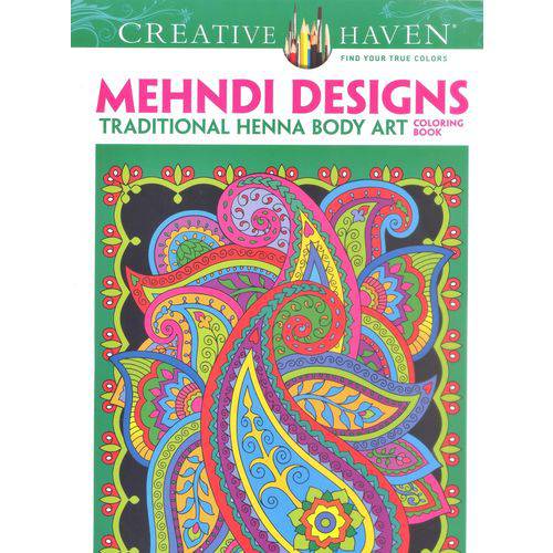 Mehndi Designs - Creative Haven Coloring Books - Dover Publications