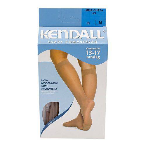 Meia-calça Kendall Suave Compressão 13-17mmhg - M, Ponteira Fechada, Mel