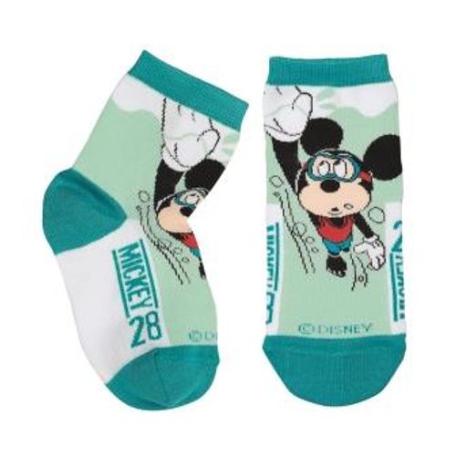 Meia Disney Mickey (Infantil) Tamanho: 02 | Cor: Verde | Calçados: 24 a 27