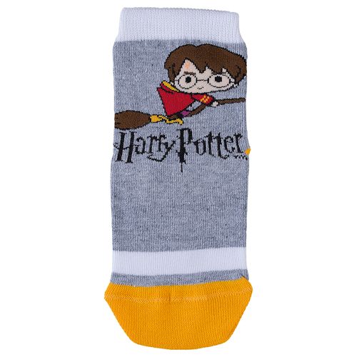 Meia Harry Potter (Infantil) Tamanho: 08 10 | Cor: Mescla Cinza | Calçados: 32 a 35