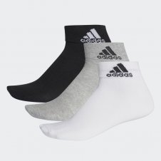 Meia Kit Adidas Ankle Mid Thin Aa2322 - Leve
