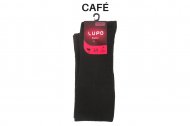 Meia Lupo 4661-001 Feminina 3/4 Café | Dtalhe Calçados