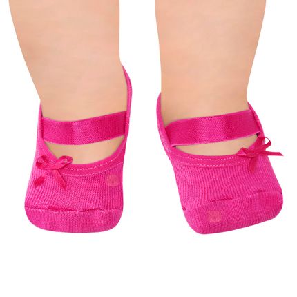 Meia Sapatilha para Bebê Pink - Puket