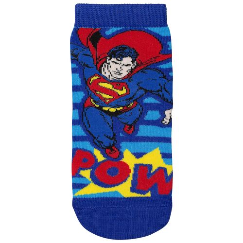 Meia Superman (Infantil) Tamanho: 08 10 | Cor: Azul Piscina | Calçados: 32 a 35