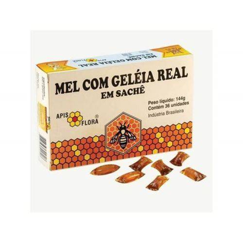 Mel com Geleia Real 36 Saches 144g Apisflora