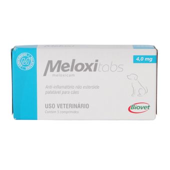 Meloxitabs Biovet 4mg C/ 5 Comprimidos