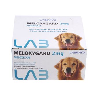 Meloxygard Labgard 2mg para Cães C/ 100 Comprimidos