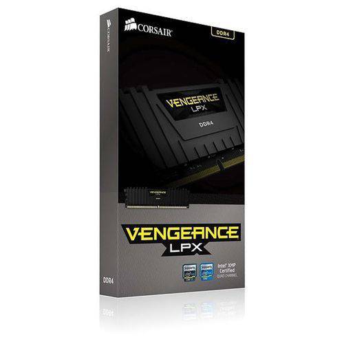 Memória DDR4 - 16GB (2x 8GB) / 3.600MHz - Corsair Vengeance LPX Black - CMK16GX4M2B3600C19